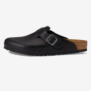 Birkenstock Vintage Black Leather Boston